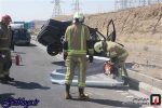 برخورد عجیب پژو پارس با گاردیل بزرگراه